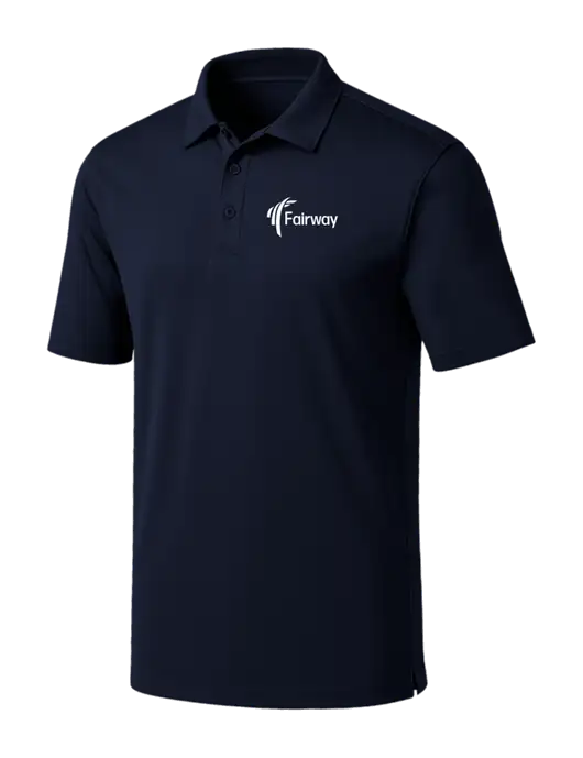 Navy Silk Touch Performance Polo w/Fairway Logo
