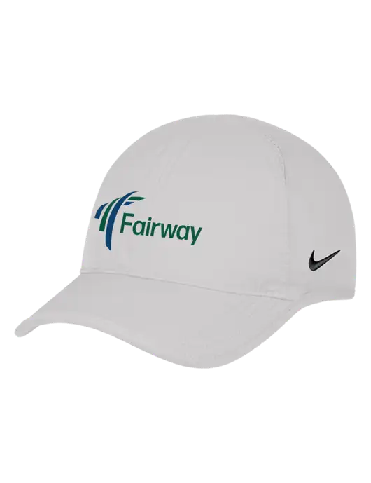 Nike White Featherlight Cap w/Fairway Logo