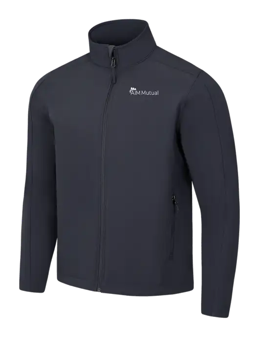 Charcoal Grey Core Soft Shell Jacket w/A.I.M. Mutual Logo
