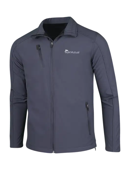 Dark Grey Welded Softshell Jacket w/A.I.M. Mutual Logo