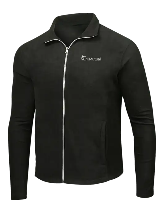 Black Microfleece Jacket w/A.I.M. Mutual Logo