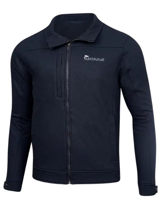 Cornerstone Navy Duck Bonded Soft Shell Jacket w/A.I.M. Mutual Logo