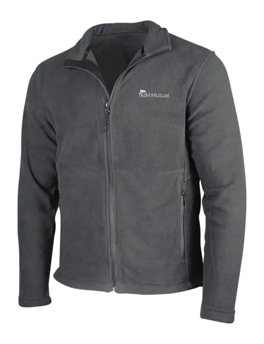 Dark Grey Fleece Jacket w/A.I.M. Mutual Logo