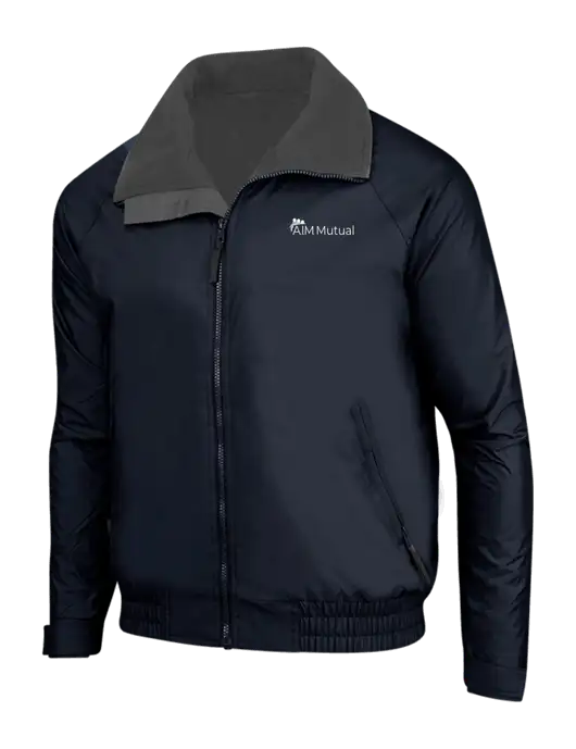 True Navy/Grey Heather Classic Competitor Jacket w/A.I.M. Mutual Logo