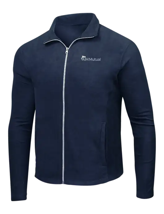 Navy Microfleece Jacket w/A.I.M. Mutual Logo