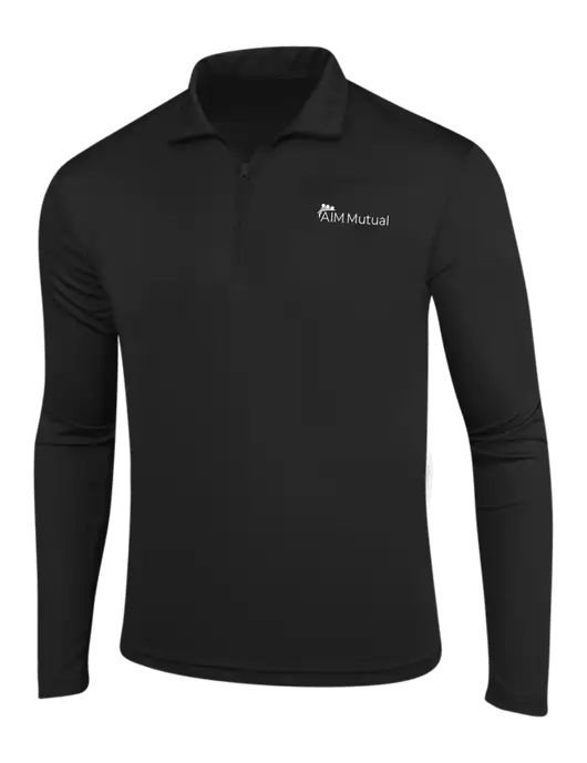 Black PosiCharge Competitor 1/4 Zip Pullover w/A.I.M. Mutual Logo