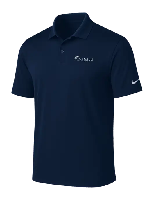 NIKE Navy Victory Solid Polo w/A.I.M. Mutual Logo