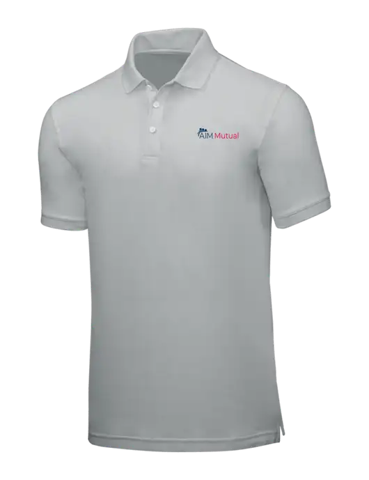 Light Grey Core Classic Pique w/A.I.M. Mutual Logo