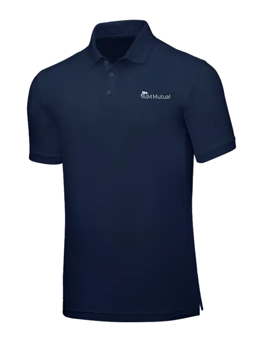 Navy Blue Core Classic Pique w/A.I.M. Mutual Logo