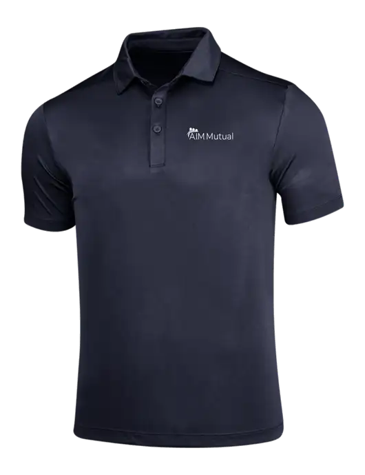 Navy Posi-UV Pro Polo w/A.I.M. Mutual Logo