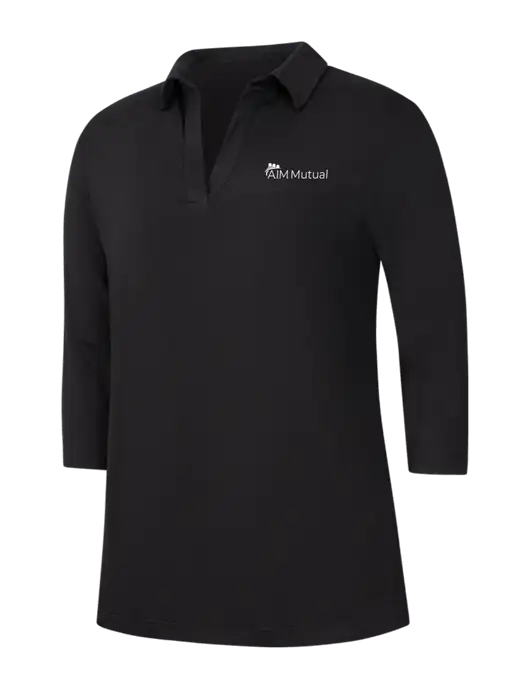 Womens Black Luxe Knit Tunic w/A.I.M. Mutual Logo