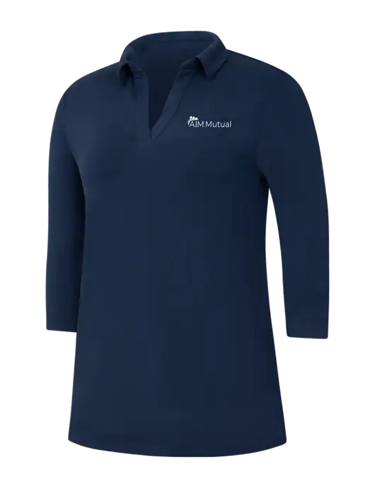 Navy Womens Luxe Knit Tunic w/A.I.M. Mutual Logo