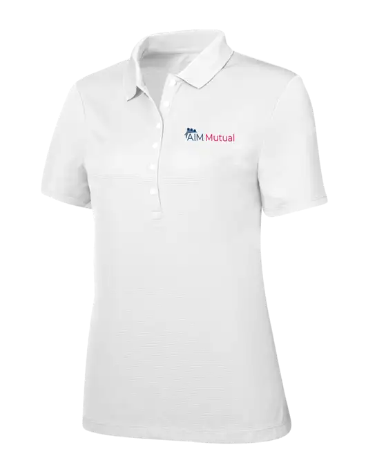 Callaway Womens Ottoman Bright White Polo w/A.I.M. Mutual Logo
