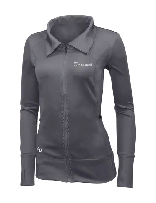 OGIO Dark Grey Womens Endurance Fulcrum Full-Zip w/A.I.M. Mutual Logo