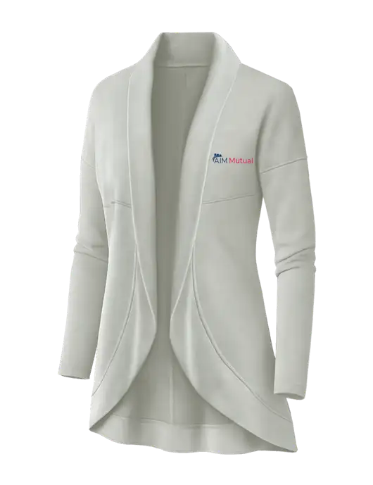 OGIO Ivory Snow Womens Luuma Cocoon Fleece w/A.I.M. Mutual Logo