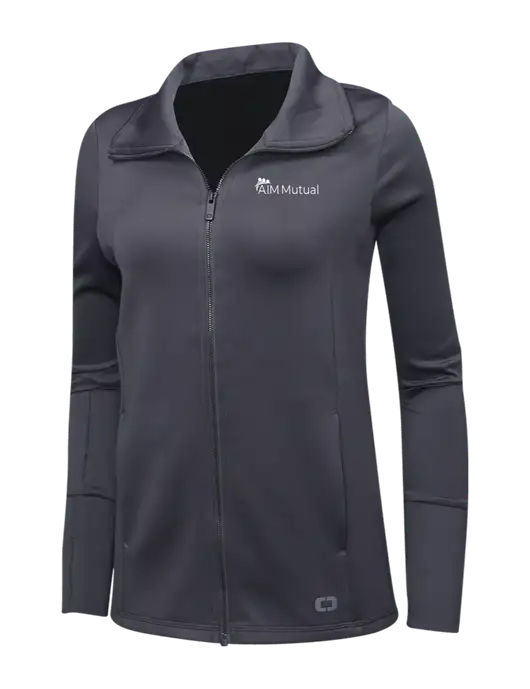 OGIO Dark Grey Womens Endurance Modern Performance Full-Zip w/A.I.M. Mutual Logo