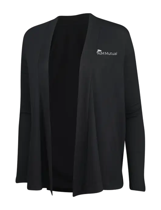 Black Womens Concept Cardigan w/A.I.M. Mutual Logo