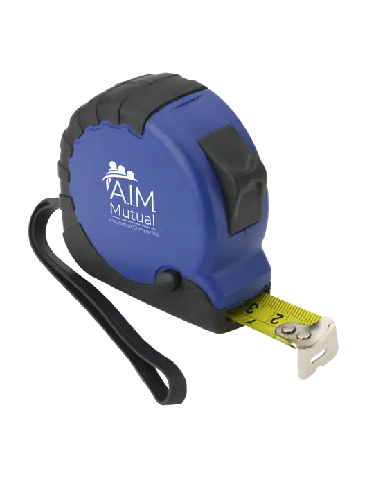 Blue Tape Measure, 16' w/A.I.M. Mutual Logo