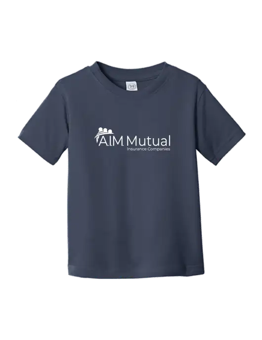 Rabbit Skins Navy Toddler Fine Jersey Tee w/A.I.M. Mutual Logo