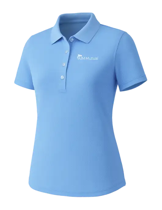 Callaway Womens Core Light Blue Performance Polo w/A.I.M. Mutual Logo